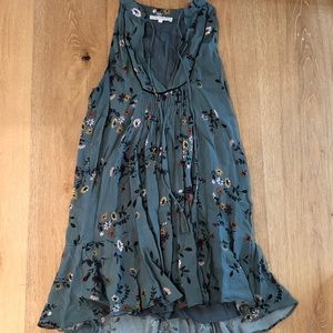 Blue floral summer dress